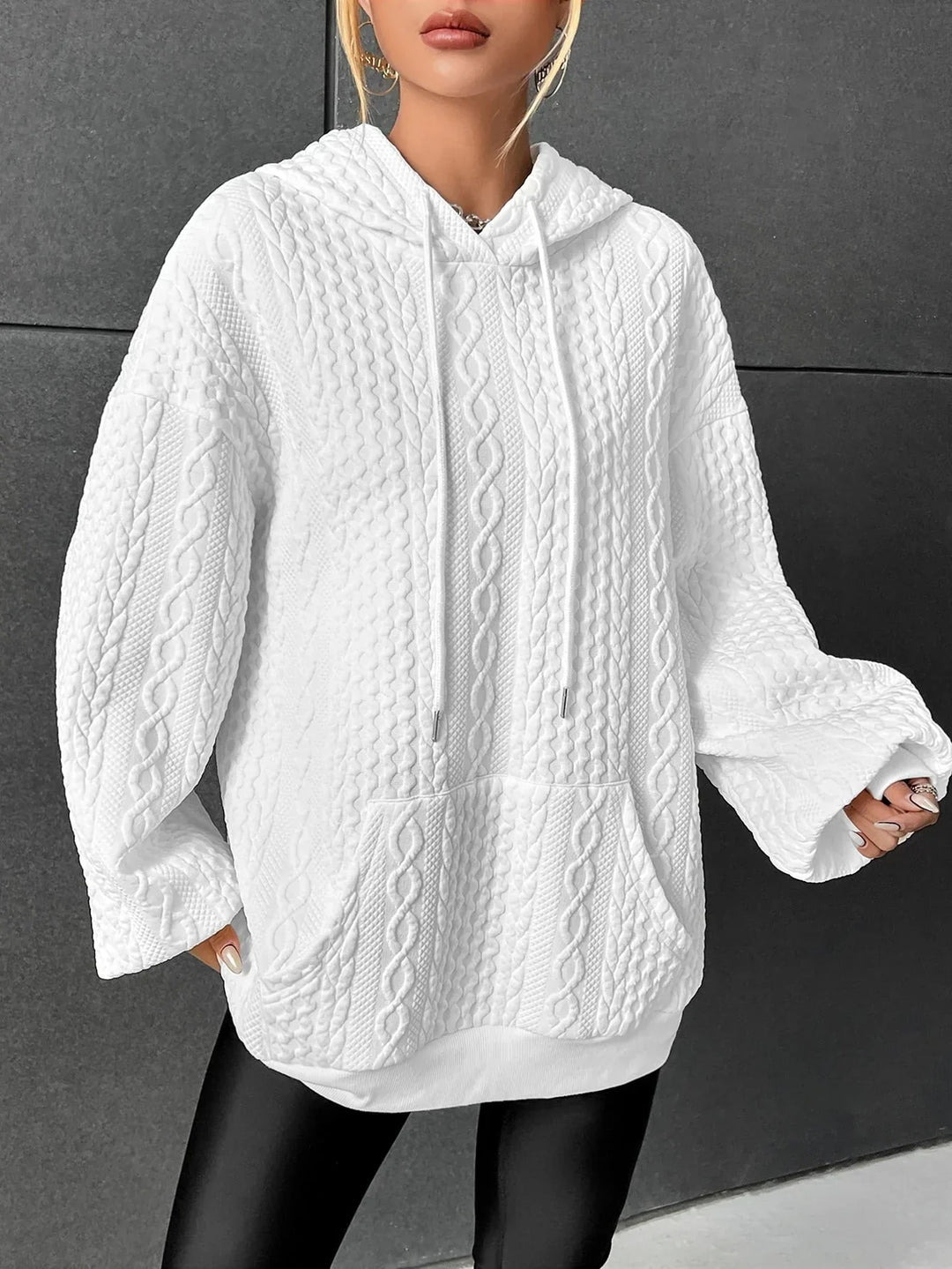 Adele Kapuzenpullover Nahaufnahme mit Kordelzug