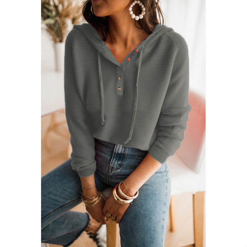 Liora grauer cropped Kapuzenpullover, Nahaufnahme