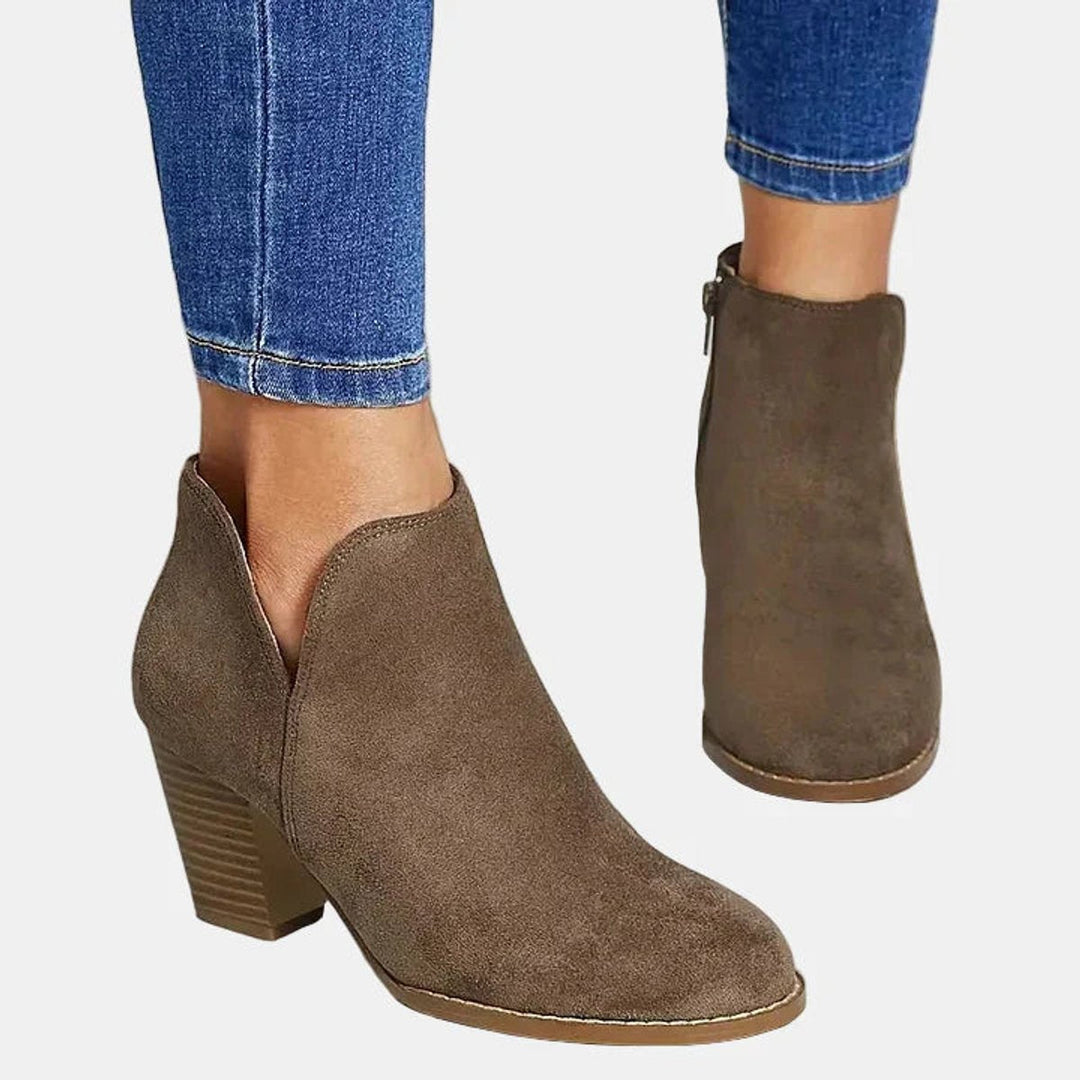 Rieke Ankle Boots mit Reissverschluss, Nahaufnahme von vorne