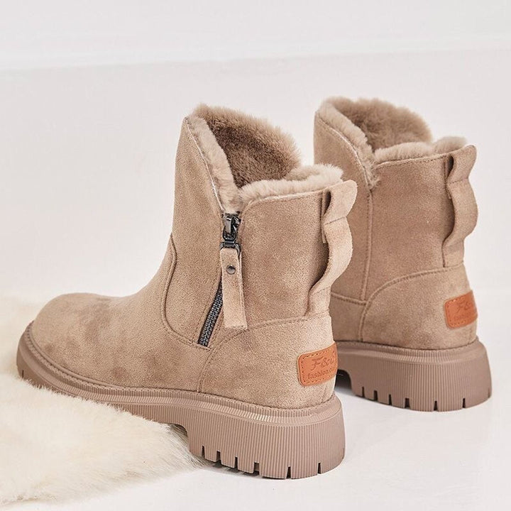 Romina Ankle Boots mit Fellfütterung und Reissverschluss an der Ferse