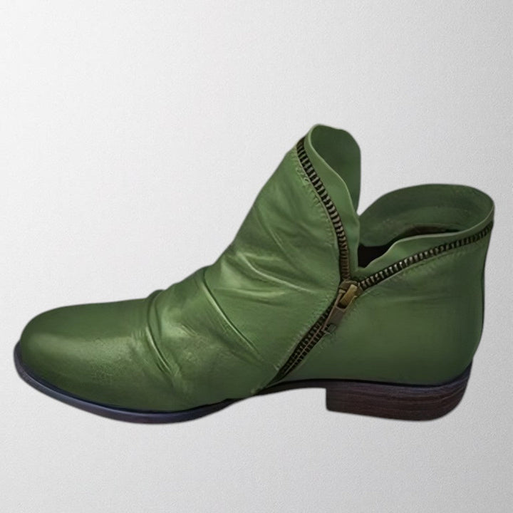 Sabine Ankle Boots in Grün, Seitenansicht