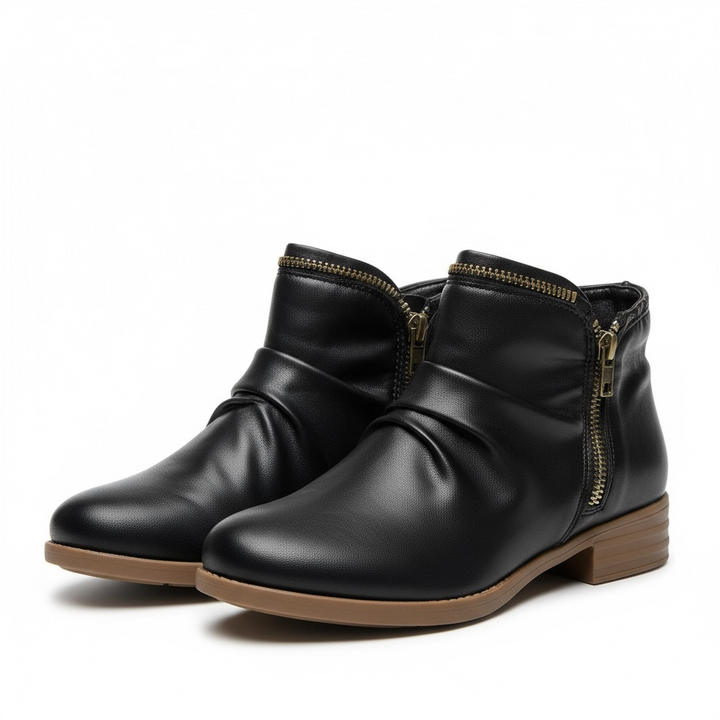 Sabine Ankle Boots in Schwarz, Paaransicht schräg von vorne