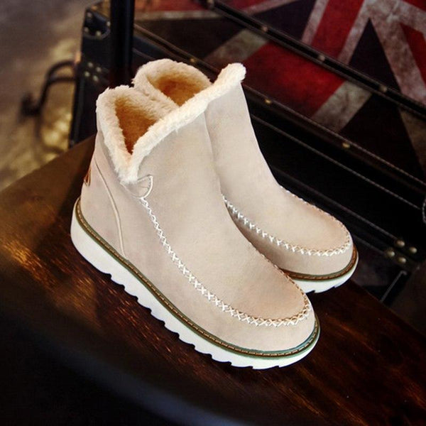 Selina Ankle Boots in Rosé, Rückansicht getragen