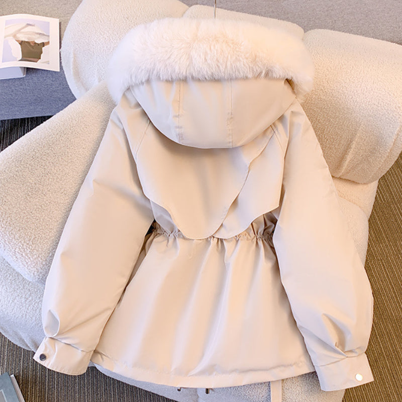 Talina Winterjacke mit Fellkapuze, Rückansicht
